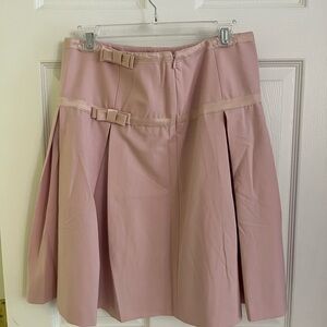 Elegant Pink Pleated Skirt
